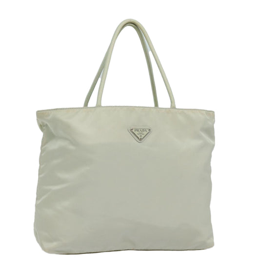 PRADA Hand Bag Nylon Gray  ti1783