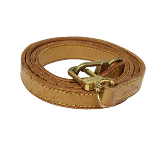 LOUIS VUITTON Shoulder Strap Leather 44.1"" Beige LV ti1846