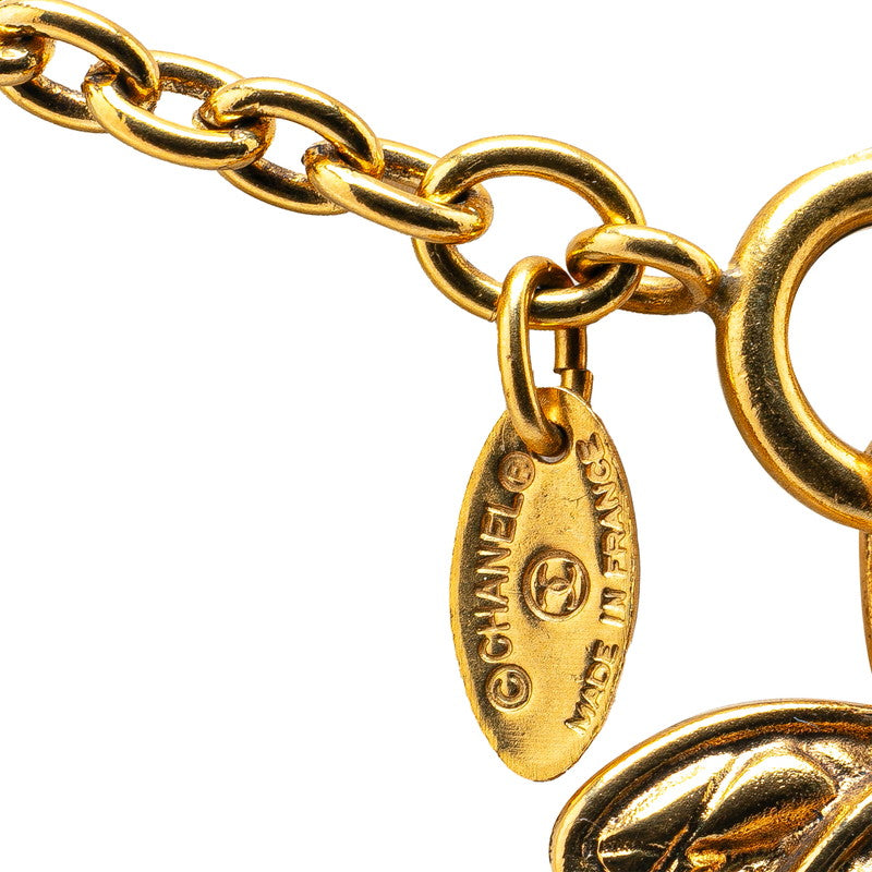 Chanel Coco Mark Matelasse Necklace Gold