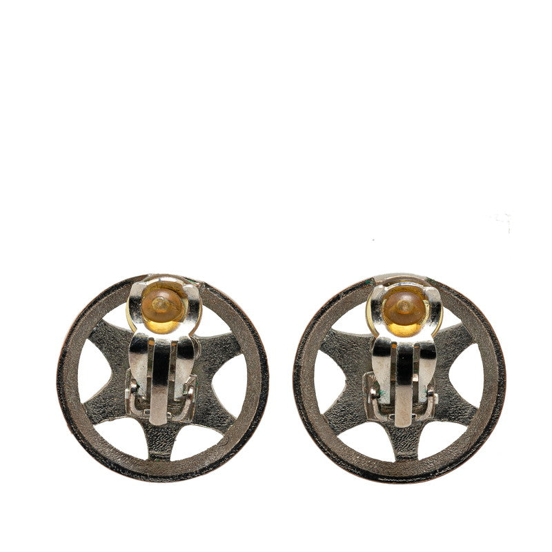 Chanel Coco Mark Metal Earrings