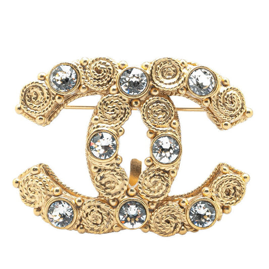 Chanel Coco Mark Bijou Brooch Gold