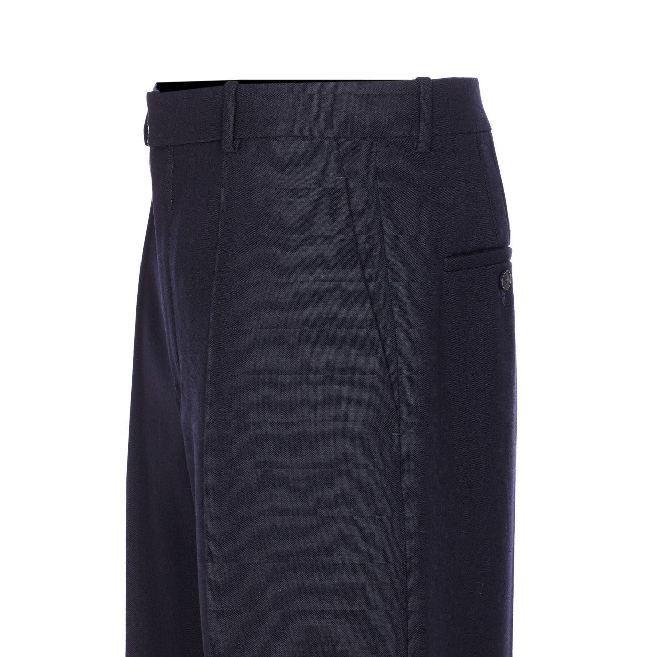 Saint Laurent Men Wool High Waist Pants