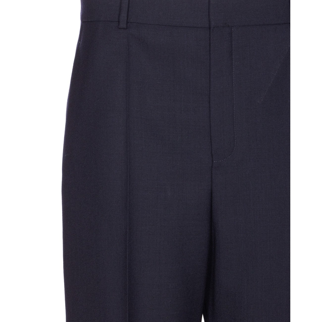 Saint Laurent Men Wool High Waist Pants