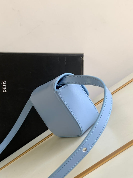Celine TEEN TRIOMPHE 11CM SKY BLUE CALFSKIN