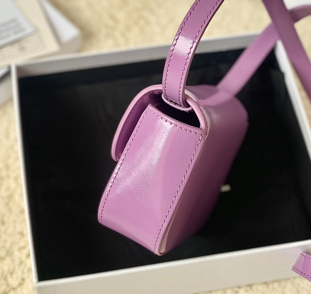 Celine TEEN TRIOMPHE 11CM PURPLE CALFSKIN