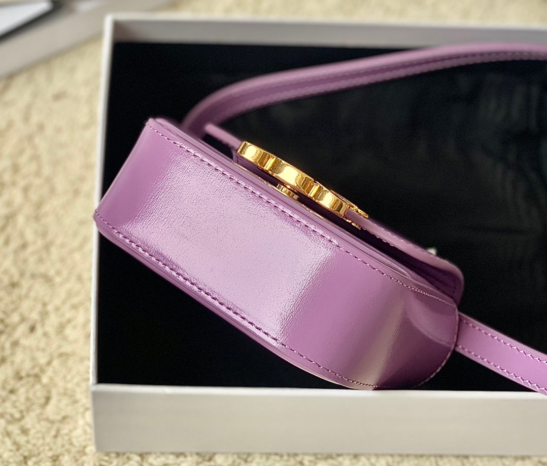Celine TEEN TRIOMPHE 11CM PURPLE CALFSKIN