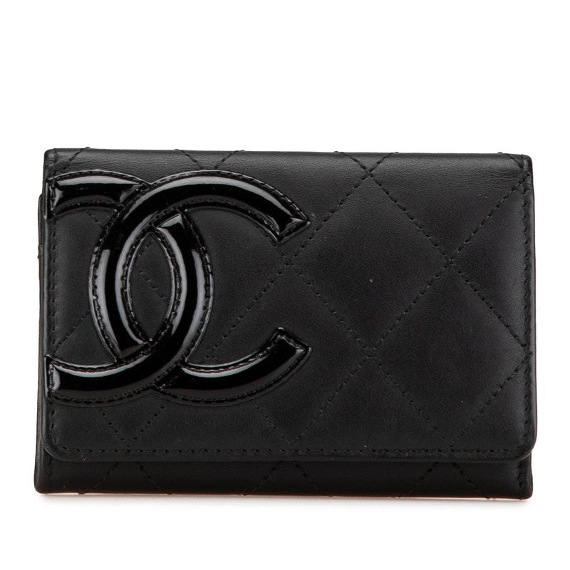 Chanel Cambon Line Card Case Black