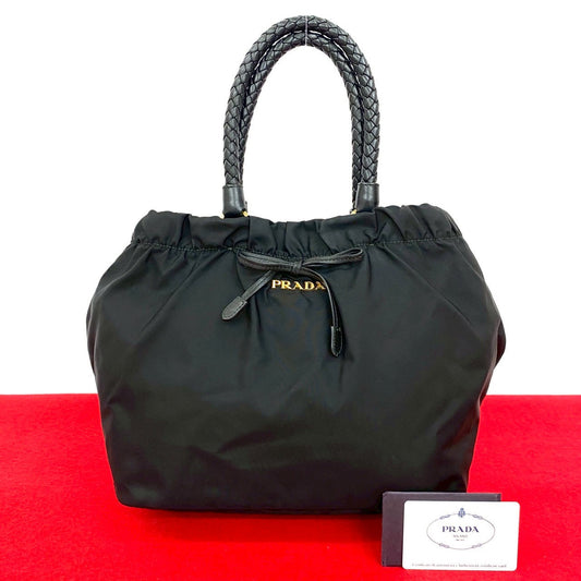 Prada Nylon Leather 2way Handbag