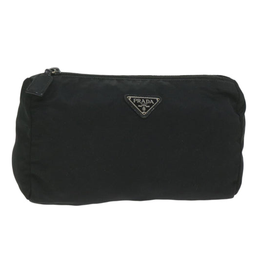 PRADA Pouch Nylon Black  yb453