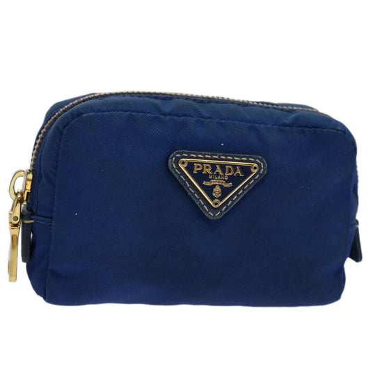 PRADA Pouch Nylon Blue  yb463