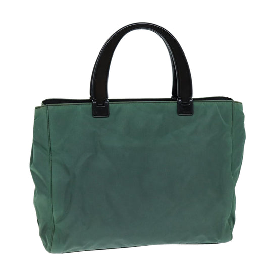 PRADA Hand Bag Nylon Khaki  yb567