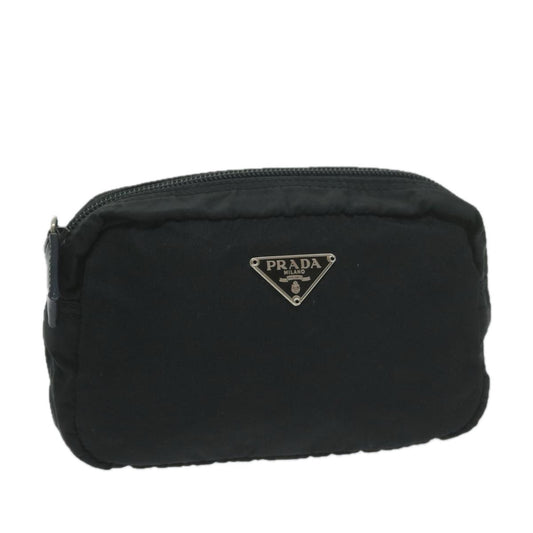 PRADA Pouch Nylon Black  yk10187