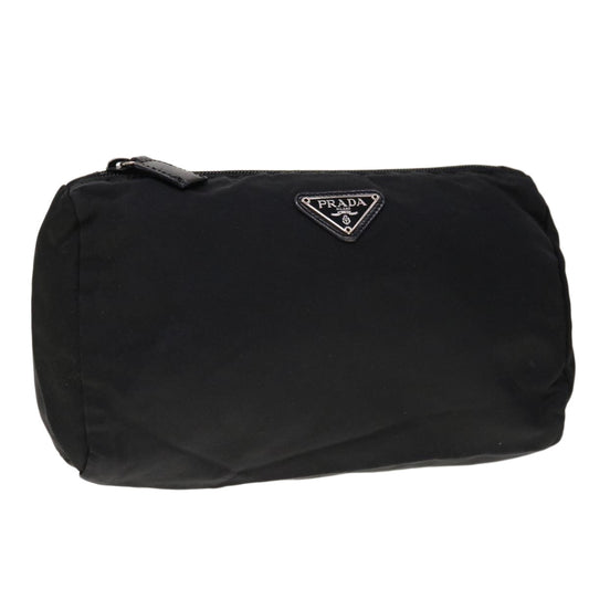 PRADA Pouch Nylon Black  yk10305