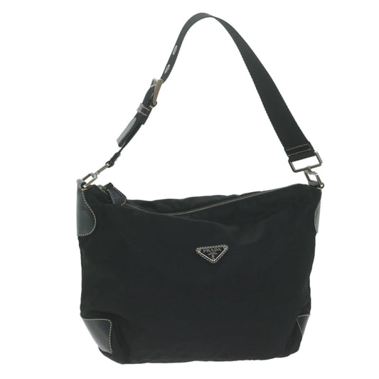 PRADA Shoulder Bag Nylon Black  yk10371