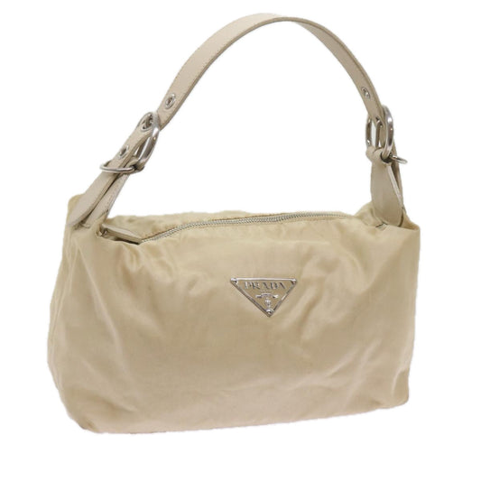 PRADA Shoulder Bag Nylon Beige  yk11096