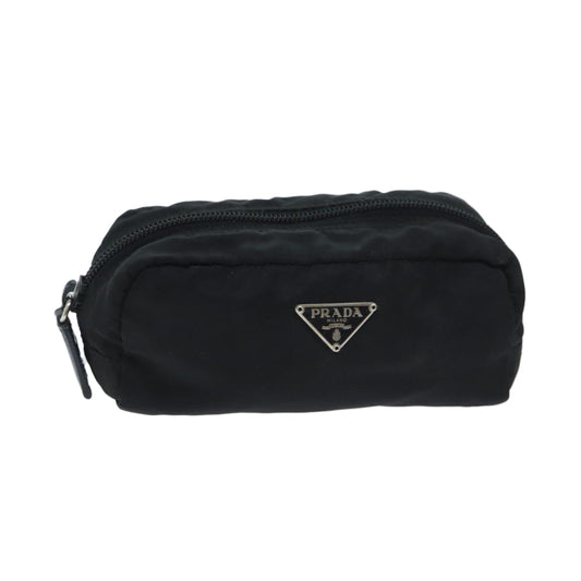PRADA Pouch Nylon Black  yk11474
