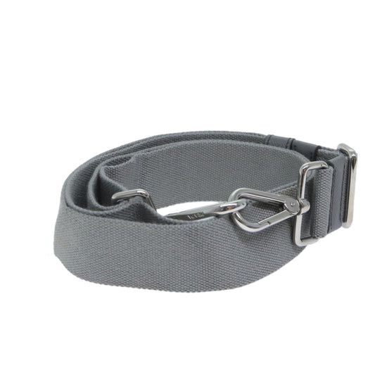 PRADA Adjustable Canapa Shoulder Strap Canvas 23.6""-42.9"" Gray  yk11507