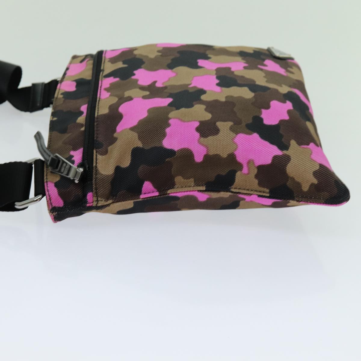 PRADA Camouflage Shoulder Bag Nylon Pink VA0886  yk11624
