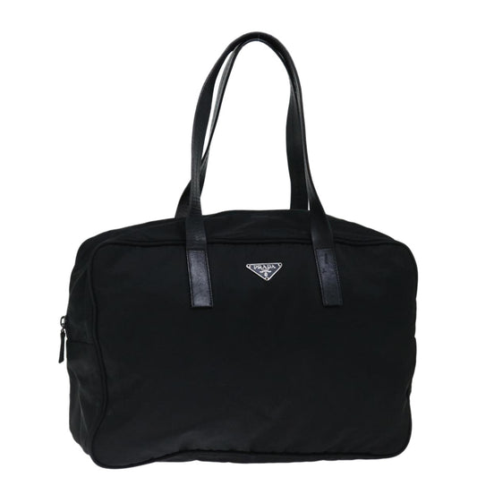 PRADA Hand Bag Nylon Black  yk11683