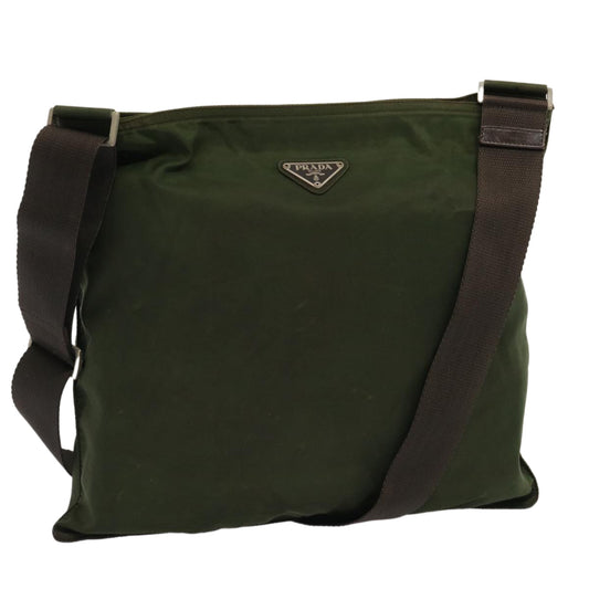PRADA Shoulder Bag Nylon Khaki  yk11919