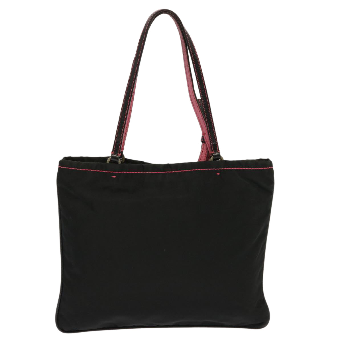 PRADA Hand Bag Nylon Black  yk11921