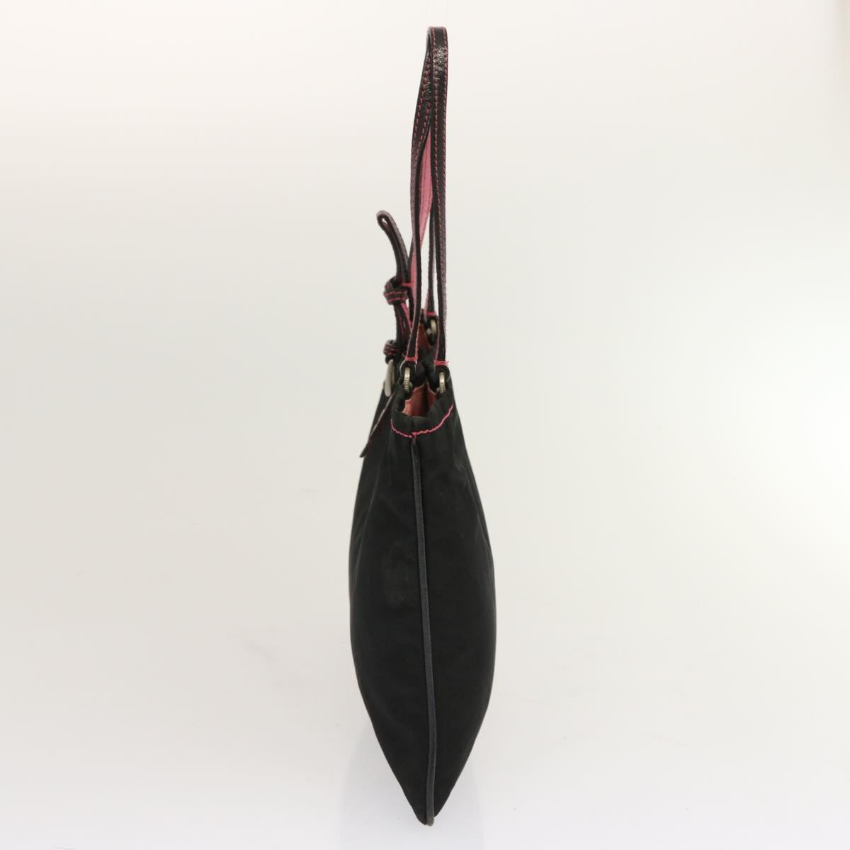 PRADA Hand Bag Nylon Black  yk11921