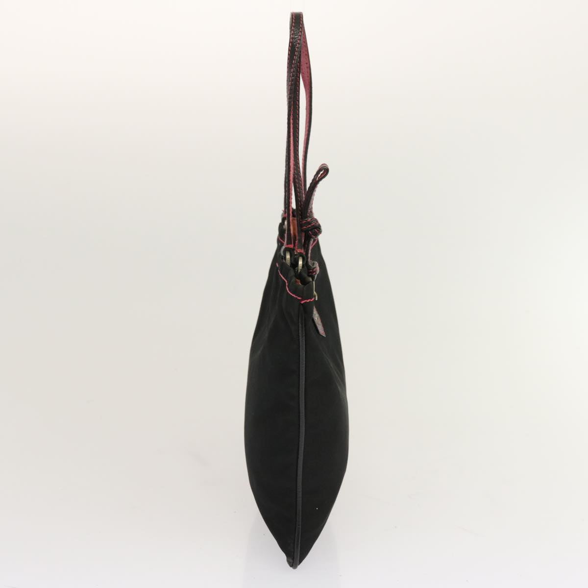 PRADA Hand Bag Nylon Black  yk11921