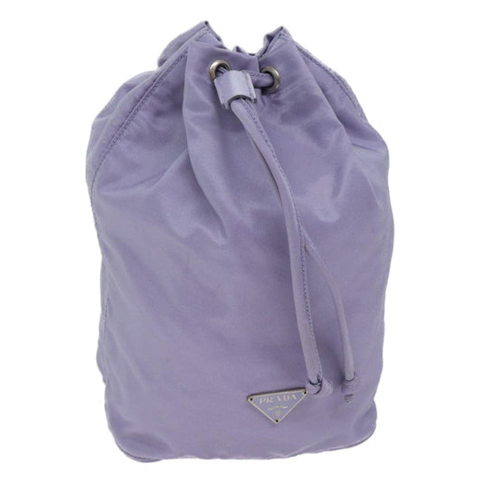 PRADA Purse Pouch Nylon Purple  yk11940