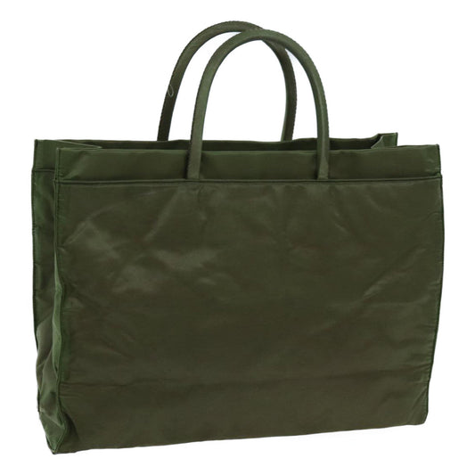 PRADA Hand Bag Nylon Khaki  yk11941