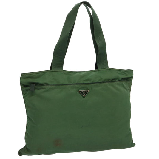 PRADA Tote Bag Nylon Green  yk11942