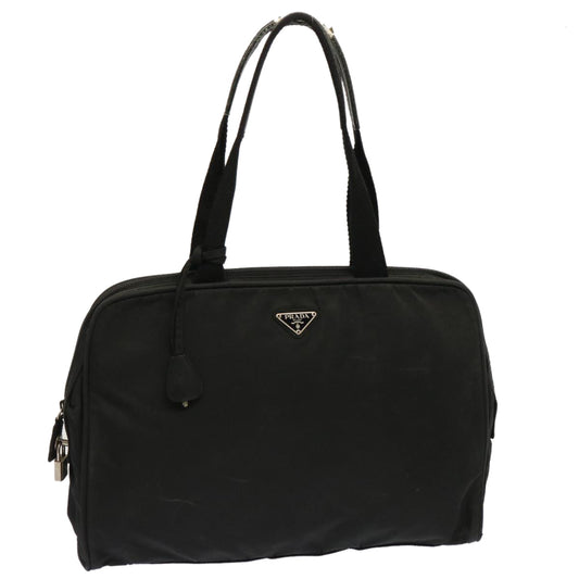 PRADA Hand Bag Nylon Black  yk11943