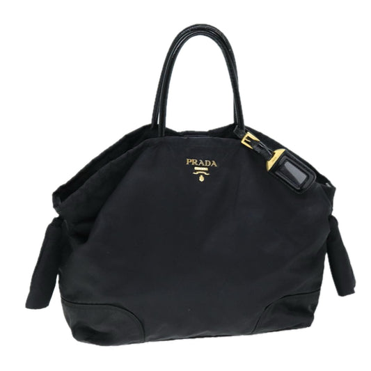 PRADA Hand Bag Nylon Black  yk12158