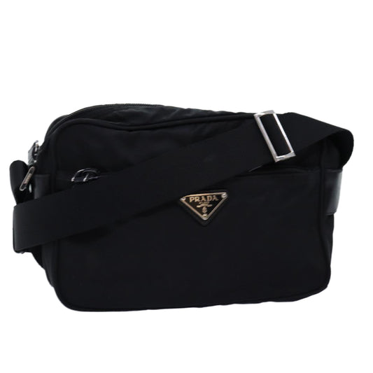 PRADA Shoulder Bag Nylon Black  yk12183