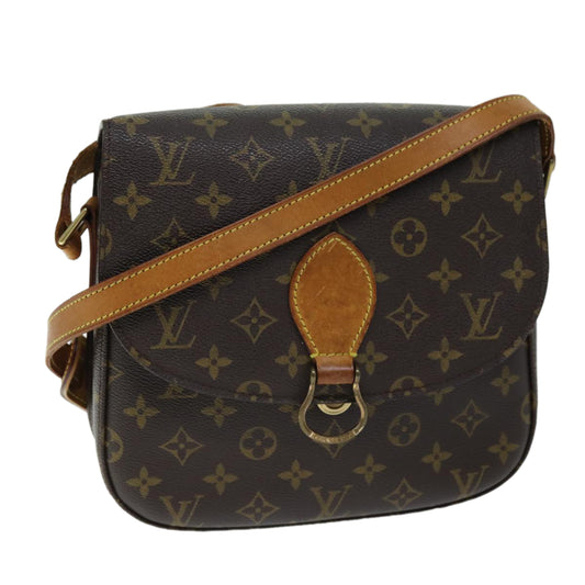 LOUIS VUITTON Monogram Saint Cloud GM Shoulder Bag M51242 LV yk12431