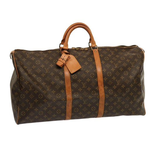 LOUIS VUITTON Monogram Keepall 60 Boston Bag M41422 LV yk12491