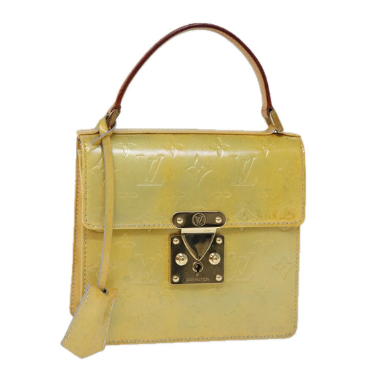 LOUIS VUITTON Monogram Vernis Spring street Hand Bag Gris M91029 LV yk12631