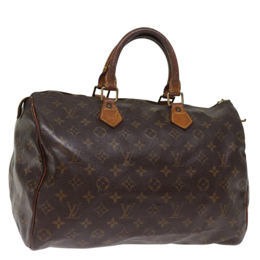 LOUIS VUITTON Monogram Speedy 35 Hand Bag M41524 LV yk12667