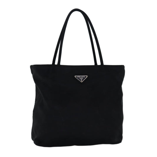 PRADA Hand Bag Nylon Black  yk12683