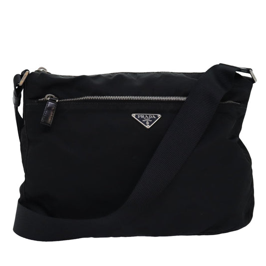 PRADA Shoulder Bag Nylon Black  yk12729