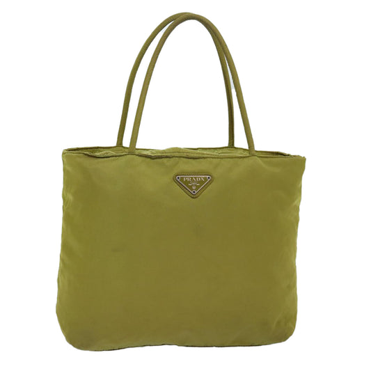 PRADA Hand Bag Nylon Green  yk12813