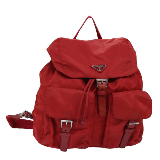 PRADA Backpack Nylon Red  yk12814