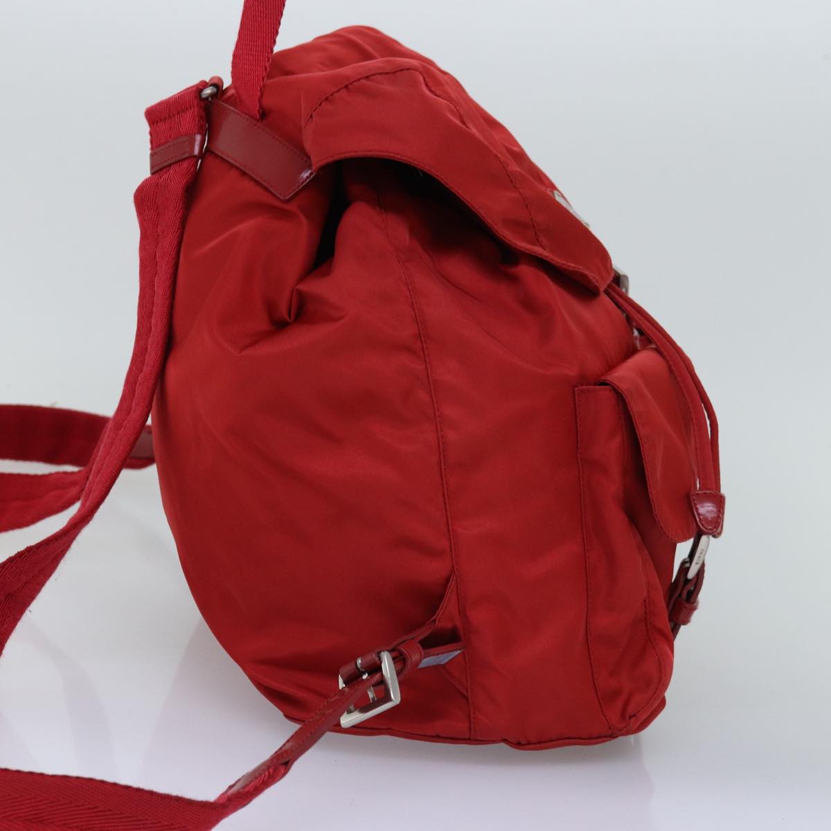 PRADA Backpack Nylon Red  yk12814