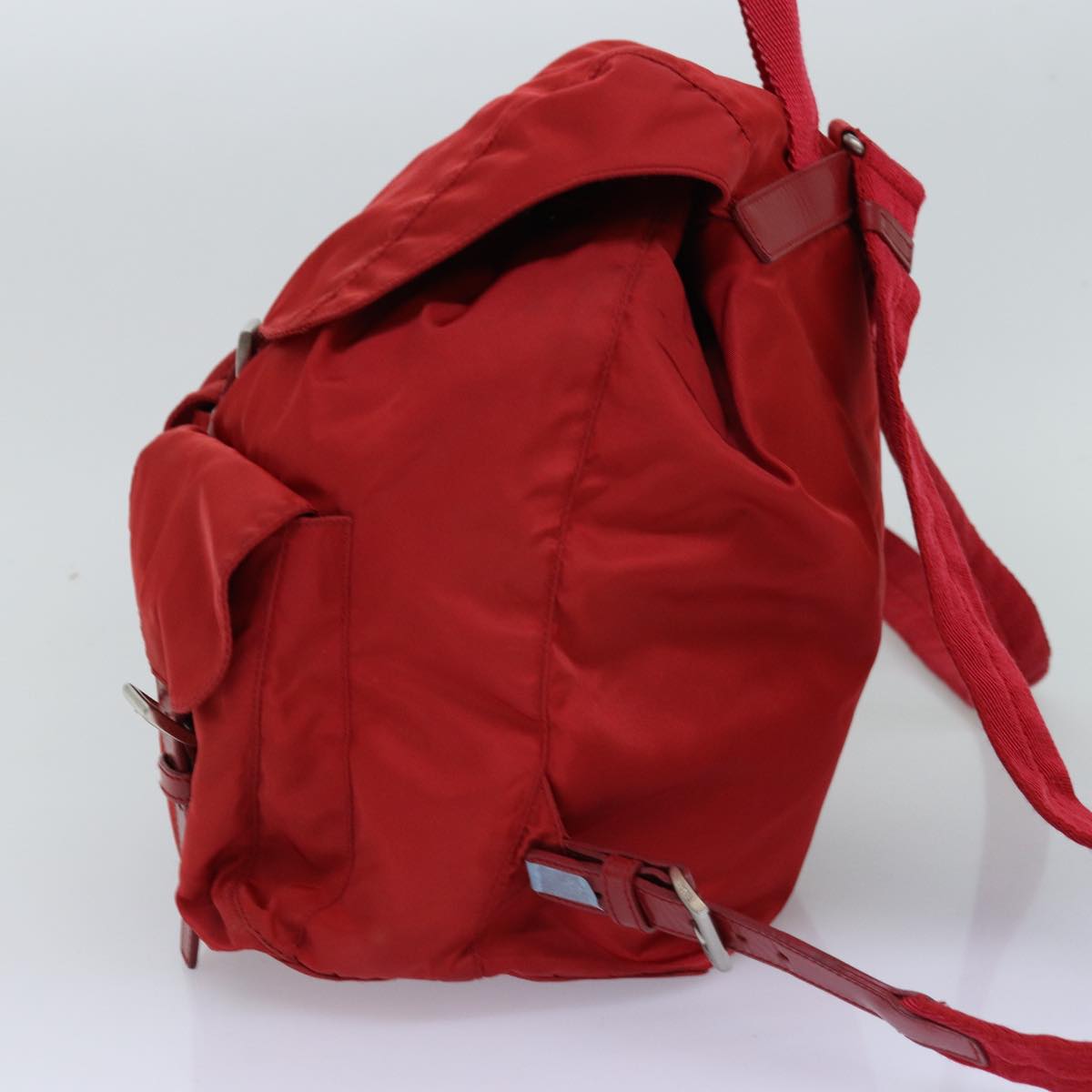 PRADA Backpack Nylon Red  yk12814