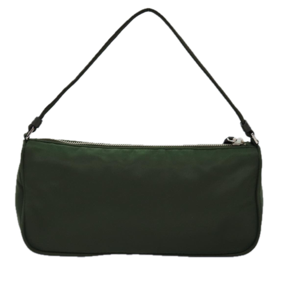 PRADA Accessory Pouch Nylon Green  yk12972