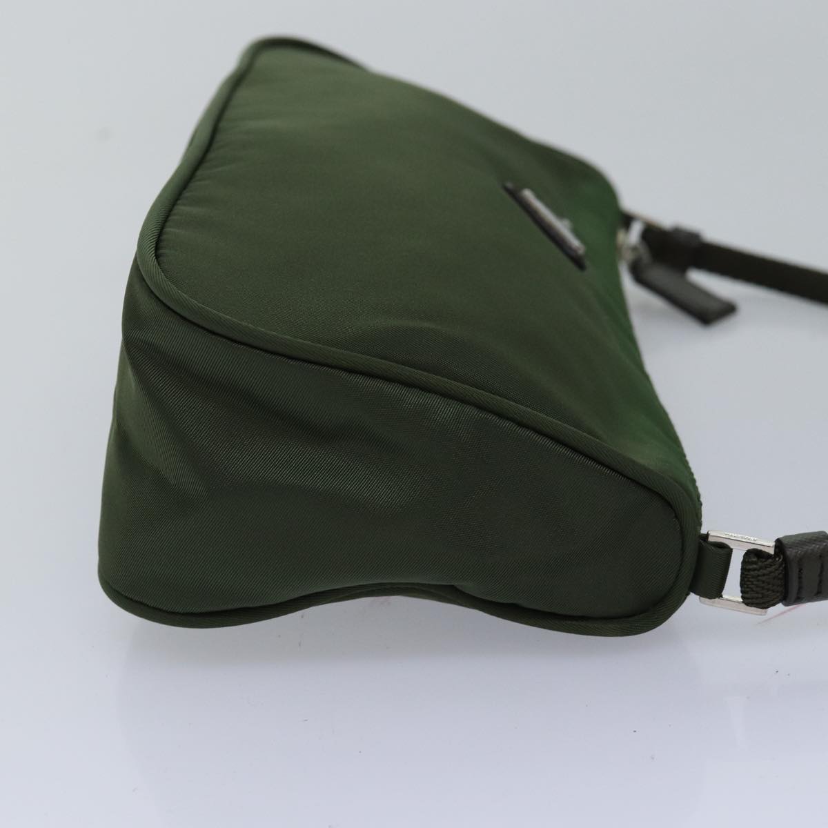 PRADA Accessory Pouch Nylon Green  yk12972