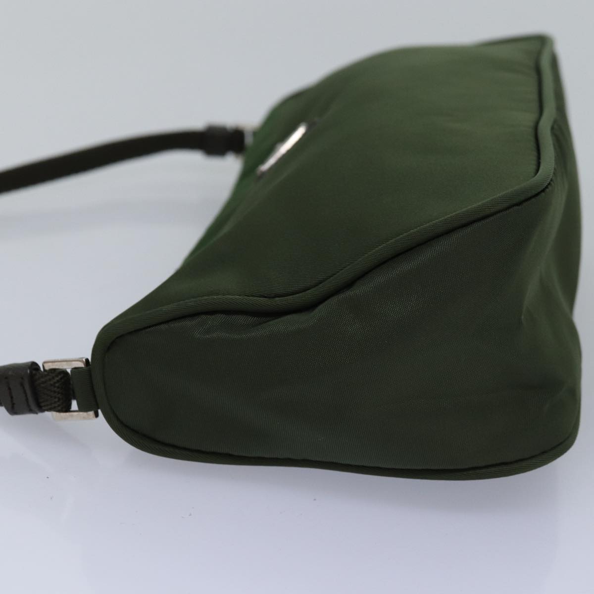 PRADA Accessory Pouch Nylon Green  yk12972