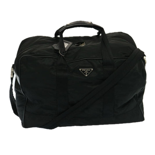 PRADA Boston Bag Nylon Black  yk13033