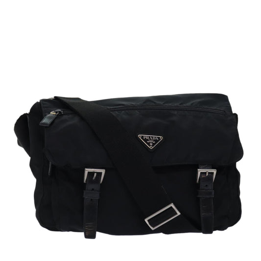 PRADA Shoulder Bag Nylon Black  yk13119