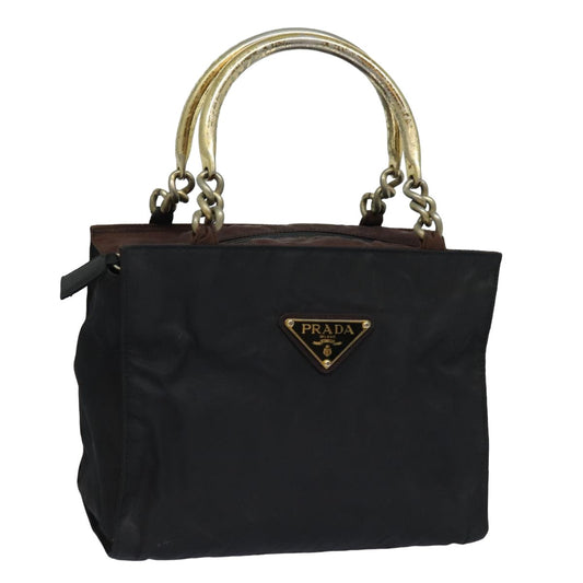 PRADA Hand Bag Nylon Black  yk13120
