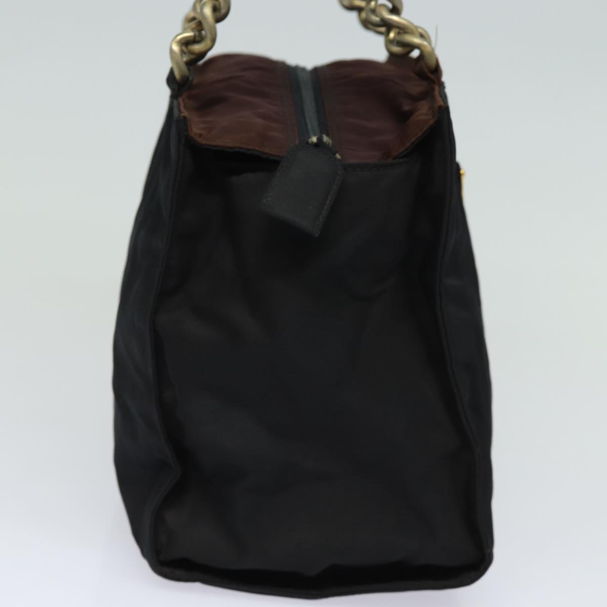 PRADA Hand Bag Nylon Black  yk13120